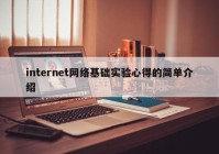 internet网络基础实验心得的简单介绍