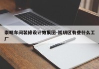 崇明车间装修设计效果图-崇明区有些什么工厂