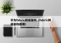 华为fabric网络架构（fabric网络架构原理）