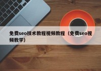 免费seo技术教程视频教程（免费seo视频教学）