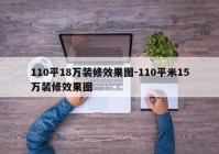 110平18万装修效果图-110平米15万装修效果图