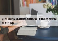 小型企业网络架构拓扑图配置（中小型企业网络拓扑图）